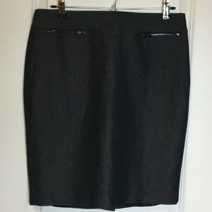 Calvin Klein Charcoal Career Casual Mini Skirt